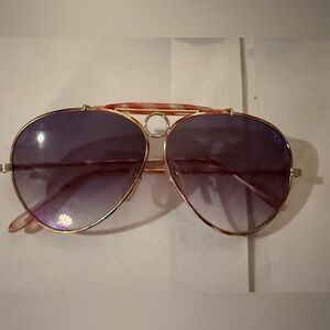 Gold and Purple Sunglasses